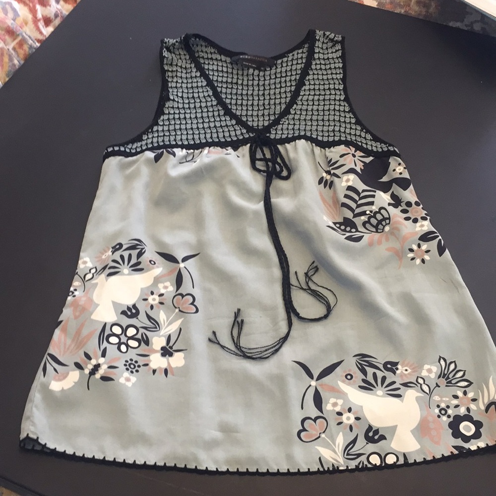 BCBG silk/knit tank